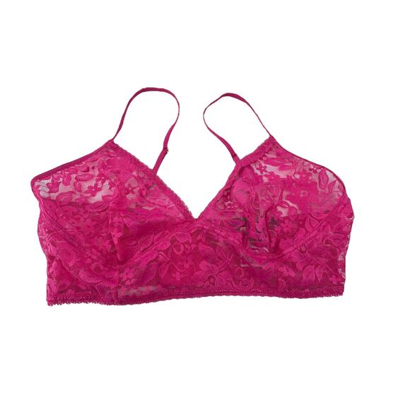 Lot of 2 INC Bralettes Core Bral Hang Size Medium Pink Beige Lace Bra NEW - Picture 2 of 5